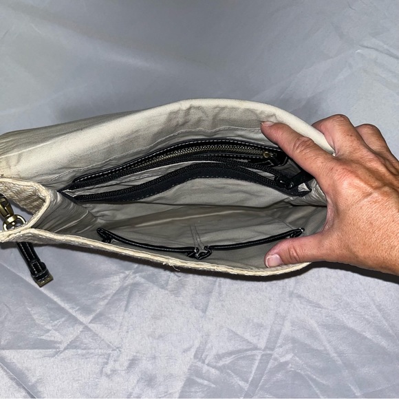 Jason Wu Black Cotton and Woven Clutch Wristlet Purse - Picture 3 of 7